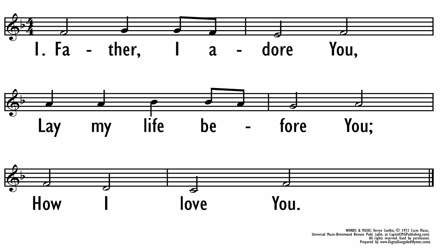 FATHER, I ADORE YOU-ppt