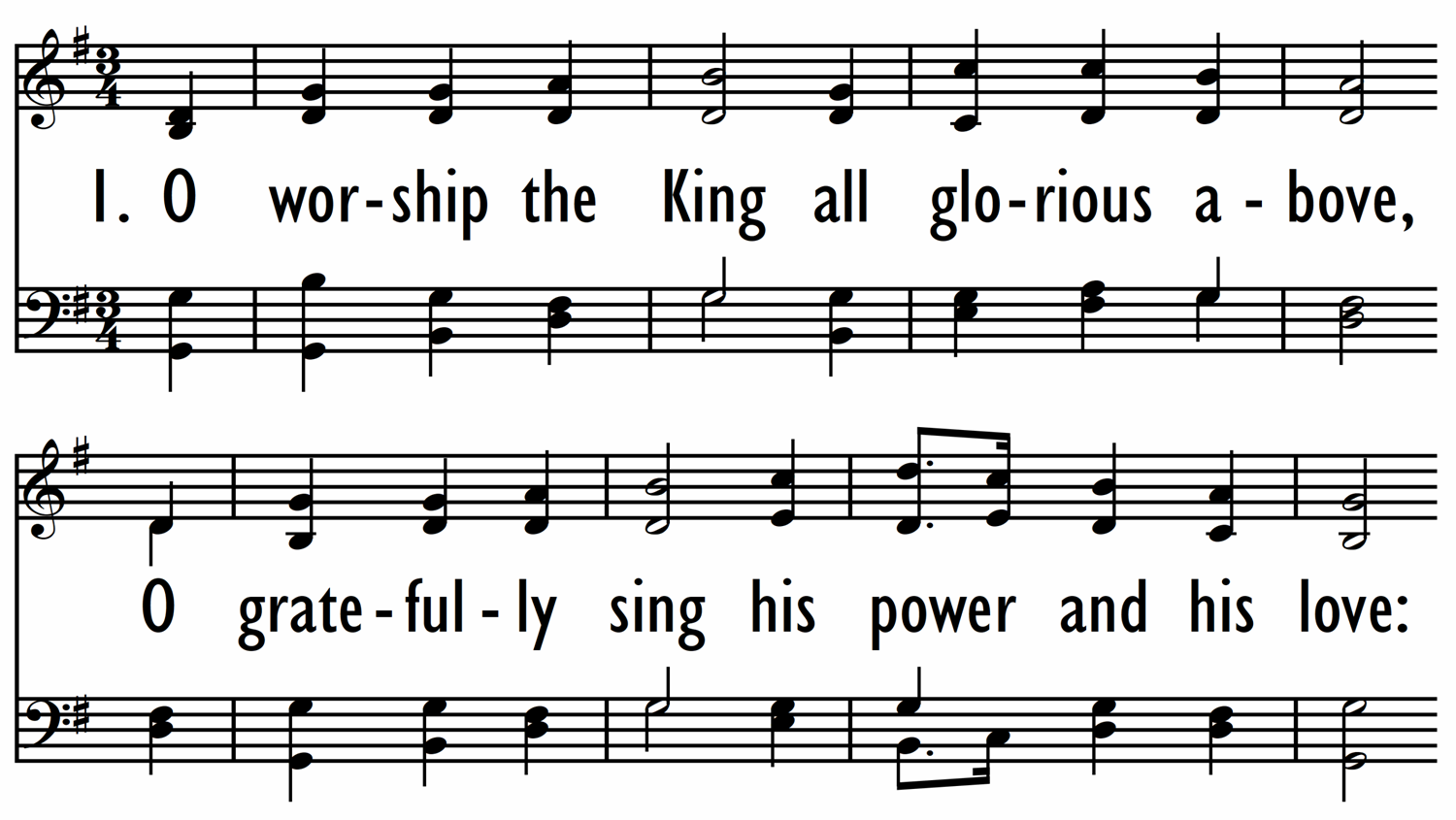 O WORSHIP THE KING-ppt