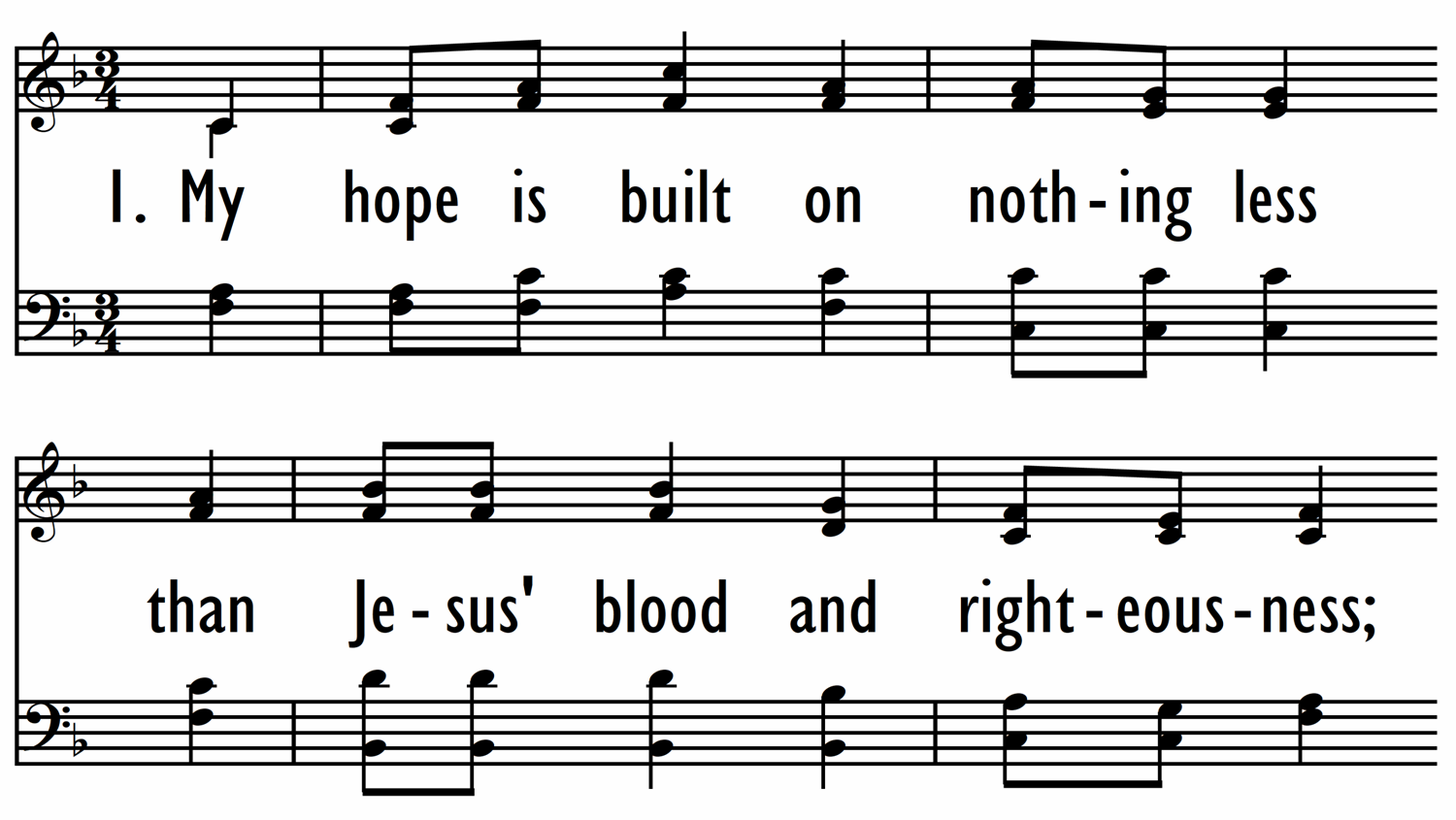 MY HOPE IS BUILT ON NOTHING LESS-ppt