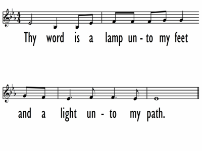 THY WORD IS A LAMP - Lead Line-ppt