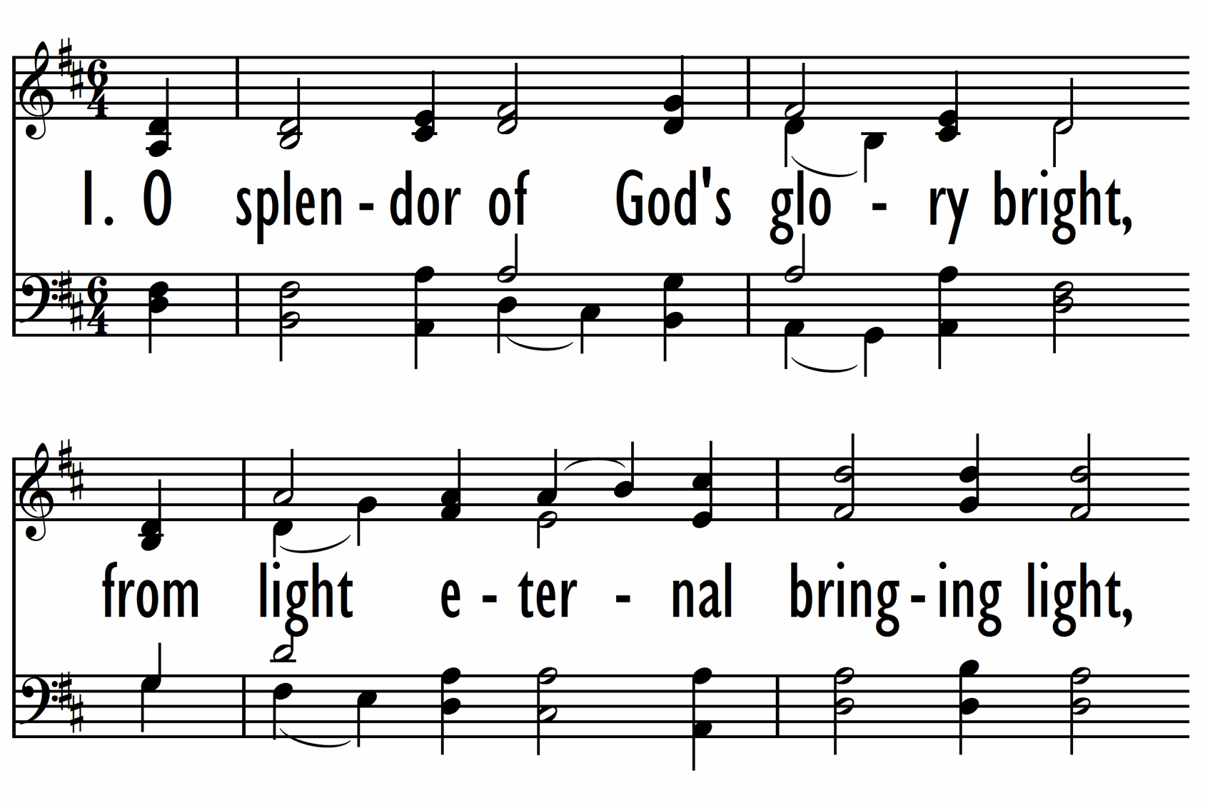 O SPLENDOR OF GOD'S GLORY BRIGHT-ppt