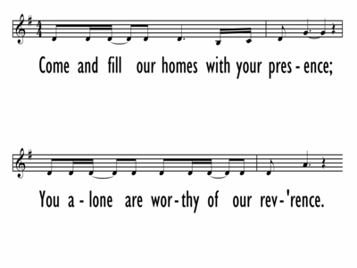 THE FAMILY PRAYER SONG - Lead Line-ppt
