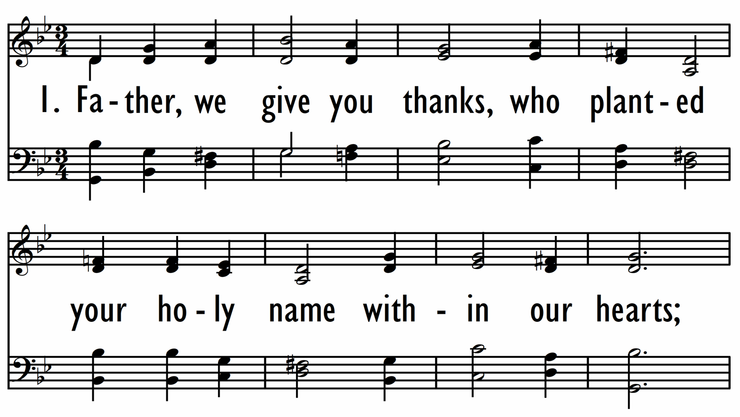 FATHER, WE GIVE YOU THANKS-ppt