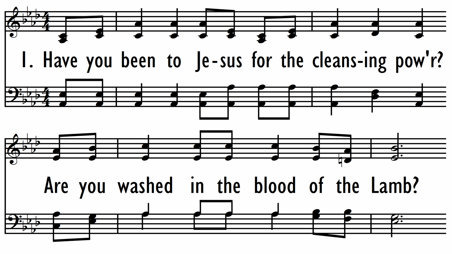 ARE YOU WASHED IN THE BLOOD?-ppt