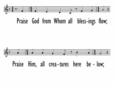 NEW DOXOLOGY - Lead Line and Three Part-ppt