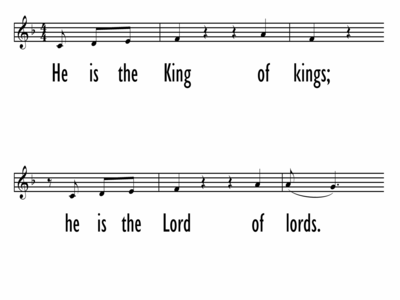 HE IS THE KING OF KINGS - Lead Line-ppt