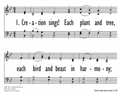 CREATION SINGS! EACH PLANT AND TREE-ppt