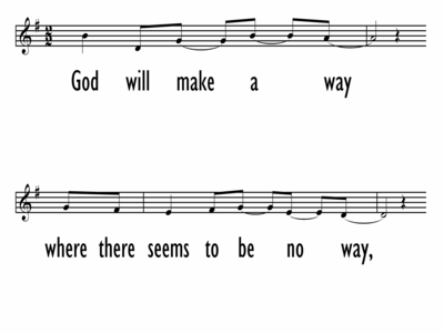 GOD WILL MAKE A WAY - Lead Line-ppt