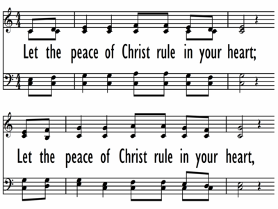 LET THE PEACE OF CHRIST RULE IN YOUR HEART-ppt