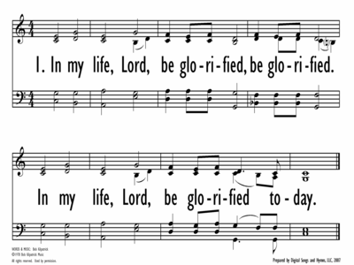 IN MY LIFE, LORD, BE GLORIFIED-ppt