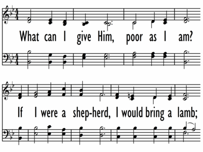 WHAT CAN I GIVE HIM?-ppt