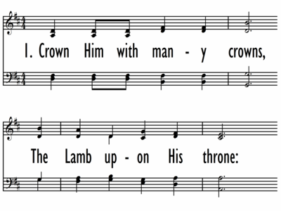 CROWN HIM WITH MANY CROWNS-ppt