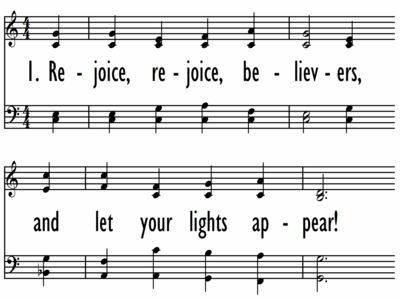 REJOICE, REJOICE, BELIEVERS-ppt