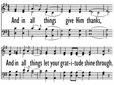 IN ALL THINGS GIVE HIM THANKS-ppt