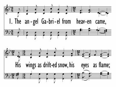 THE ANGEL GABRIEL FROM HEAVEN CAME-ppt