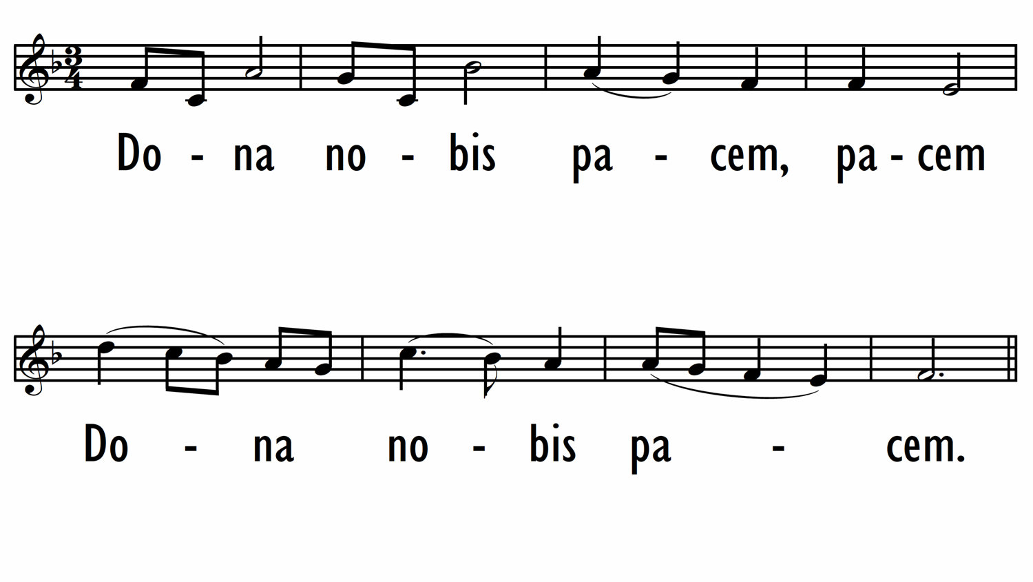 DONA NOBIS PACEM - Lead Line-ppt