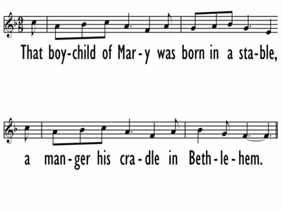 THAT BOY-CHILD OF MARY - Lead Line-ppt