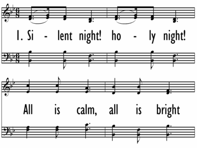 SILENT NIGHT! HOLY NIGHT - Large Format-ppt