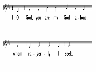 O GOD, YOU ARE MY GOD ALONE - Lead Line-ppt