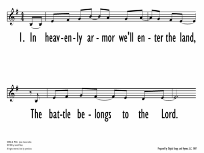 THE BATTLE BELONGS TO THE LORD - Lead Line-ppt