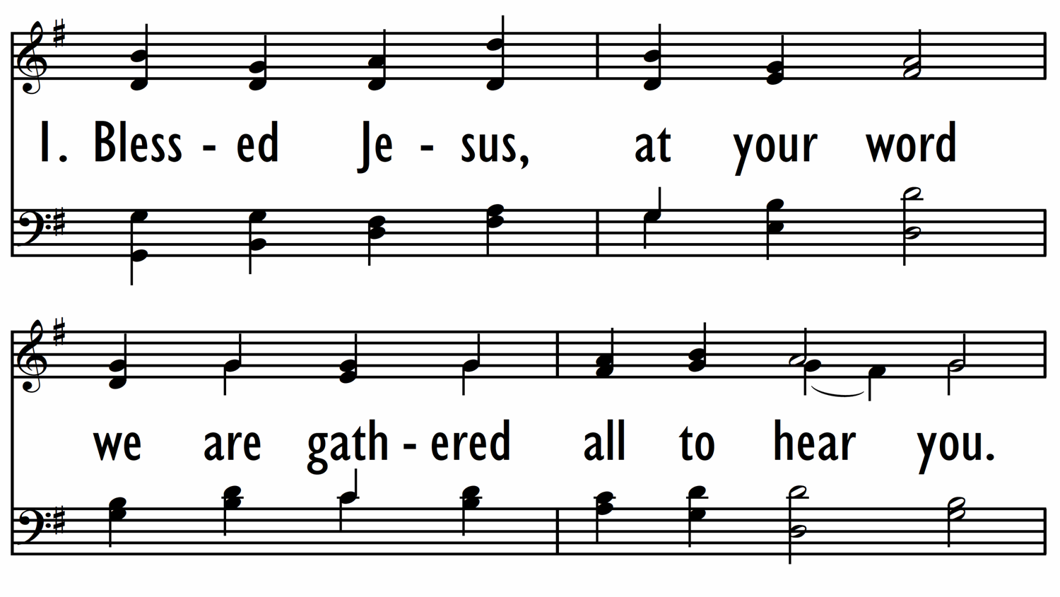 BLESSED JESUS, AT YOUR WORD-ppt