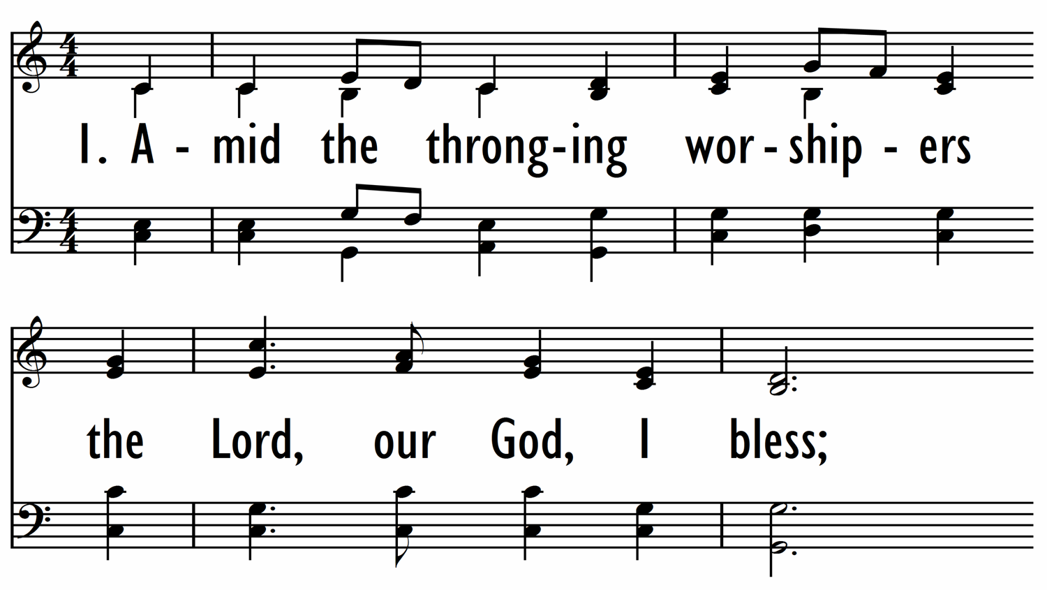 AMID THE THRONGING WORSHIPERS-ppt