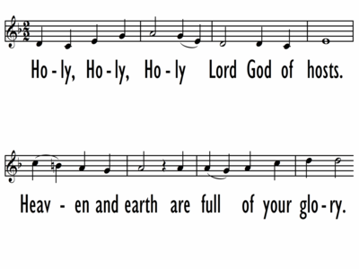 MASS OF WONDROUS LOVE - Sanctus-ppt