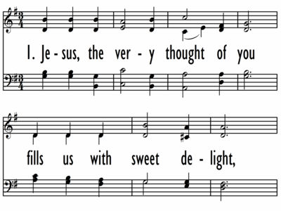 JESUS, THE VERY THOUGHT OF YOU  Digital Songs & Hymns