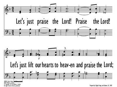 LET'S JUST PRAISE THE LORD - Chorus only-ppt