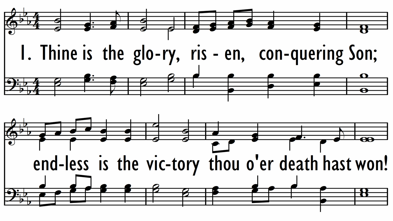 THINE IS THE GLORY-ppt