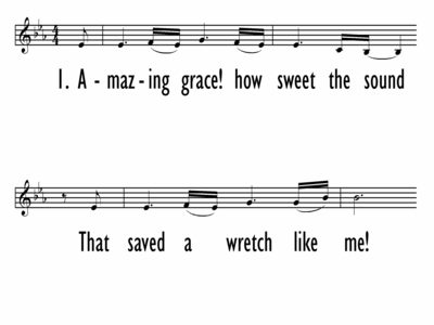 AMAZING GRACE (MY CHAINS ARE GONE) - Lead Line-ppt