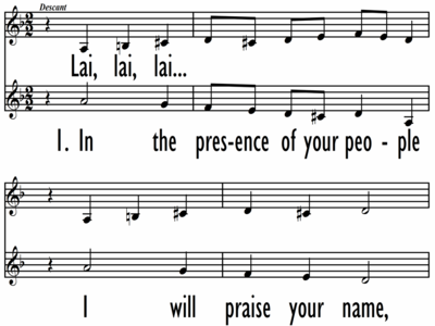 IN THE PRESENCE OF YOUR PEOPLE - Lead Line - With and Without Descant-ppt