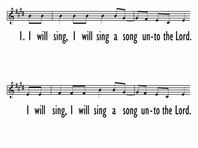 I WILL SING, I WILL SING - Lead Line-ppt