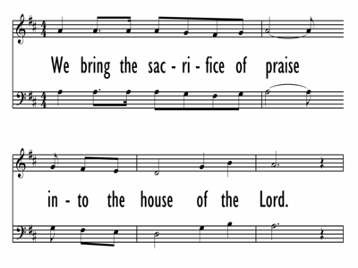 We Bring The Sacrific of Praise - C#