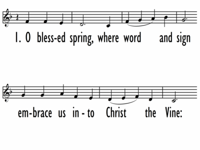 O BLESSED SPRING - Lead Line-ppt