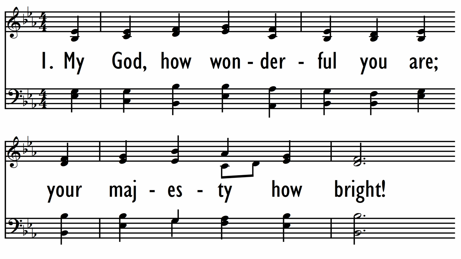 MY GOD, HOW WONDERFUL YOU ARE-ppt