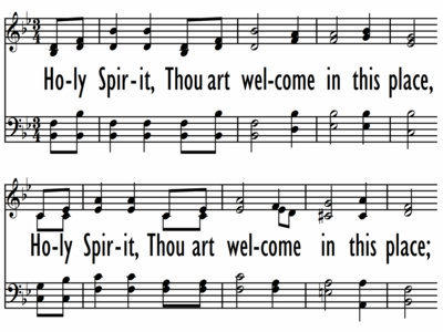 HOLY SPIRIT THOU ART WELCOME-ppt
