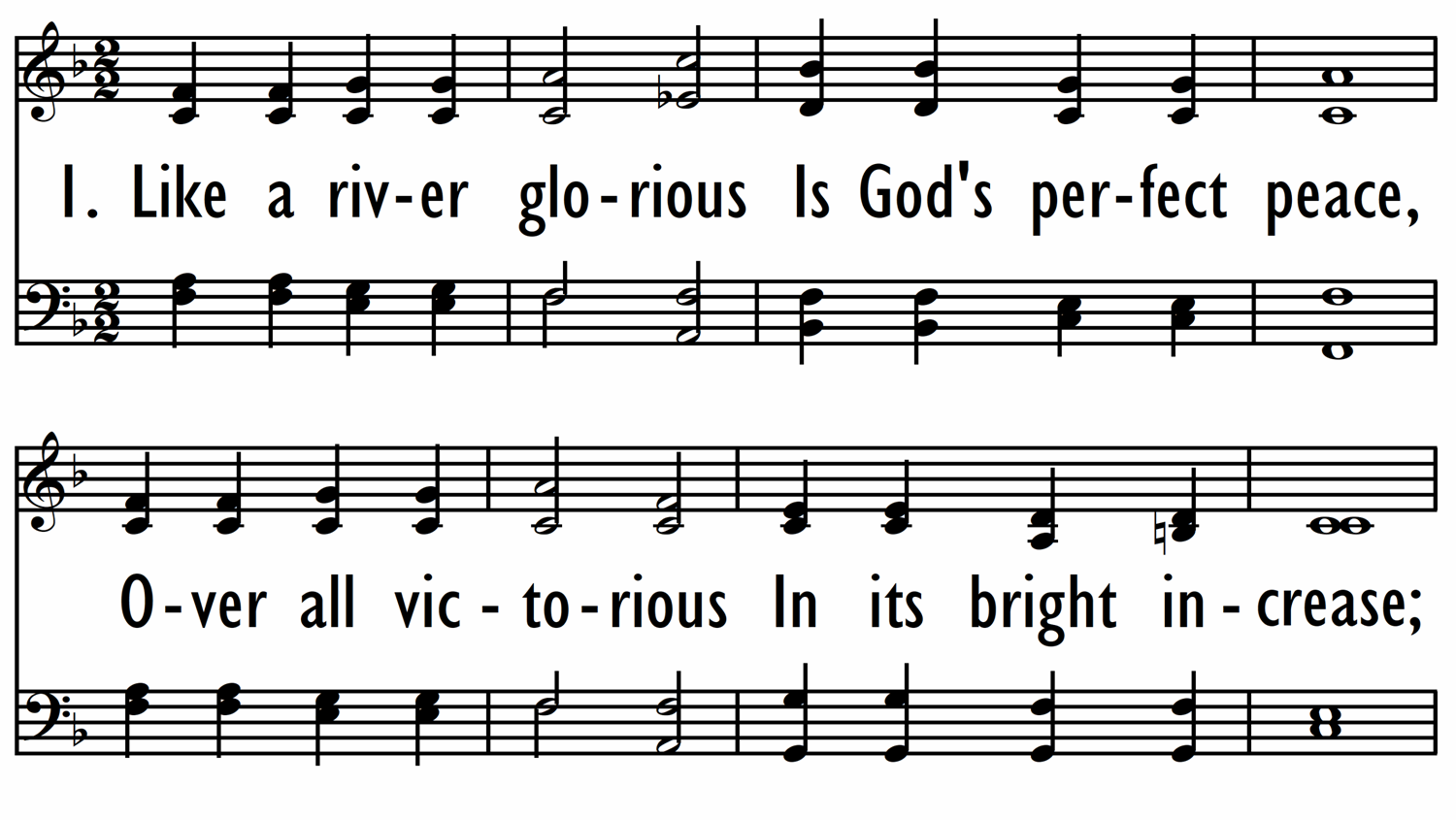 LIKE A RIVER GLORIOUS - with opt last stanza setting-ppt