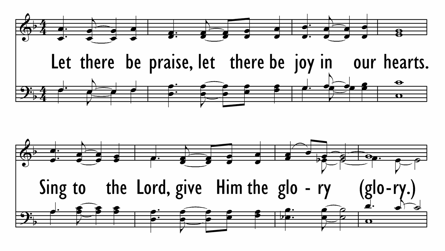 LET THERE BE PRAISE - Chorus Only-ppt