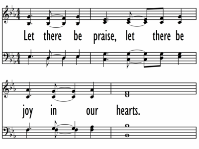 LET THERE BE PRAISE - Chorus-ppt