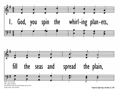 GOD, YOU SPIN THE WHIRLING PLANETS-ppt