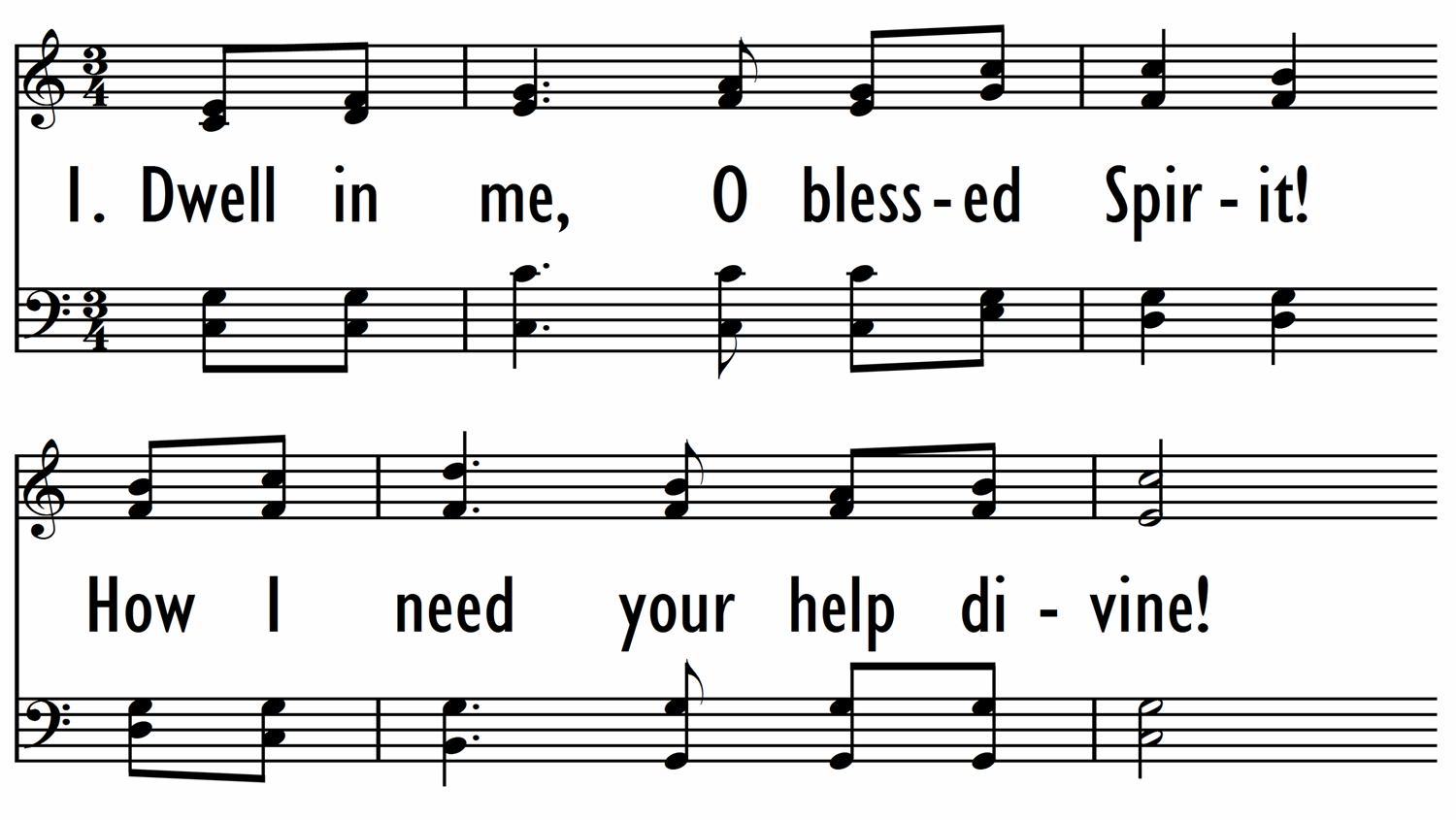 DWELL IN ME, O BLESSED SPIRIT-ppt