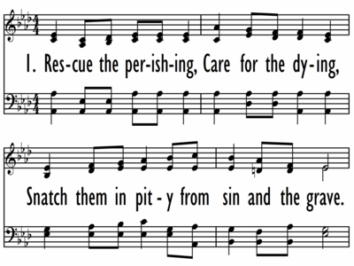 rescue the perishing chords