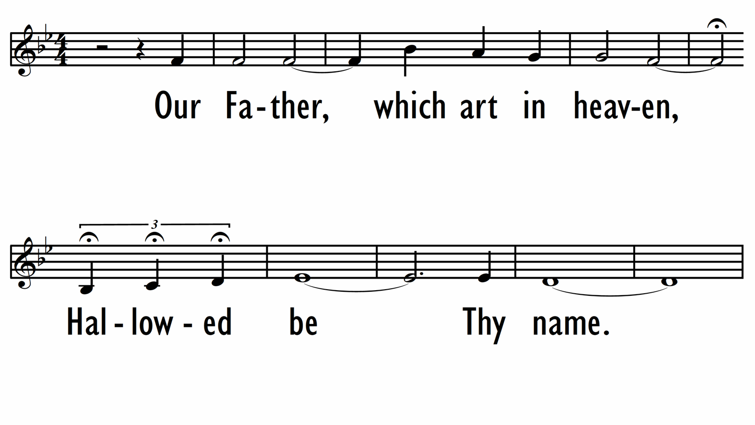 THE LORD'S PRAYER - Lead Line-ppt