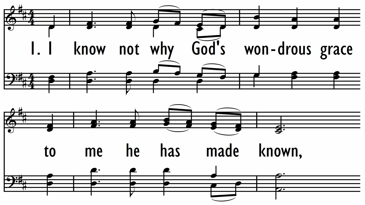 I KNOW NOT WHY GOD'S WONDROUS GRACE-ppt