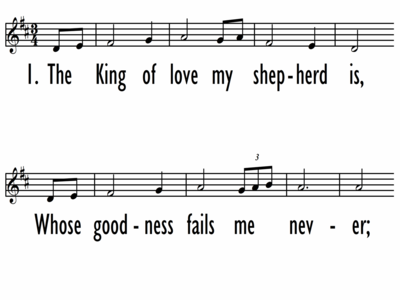 THE KING OF LOVE MY SHEPHERD IS - Lead Line-ppt