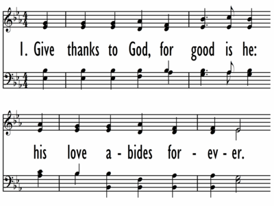 GIVE THANKS TO GOD, FOR GOOD IS HE - 4 part only-ppt