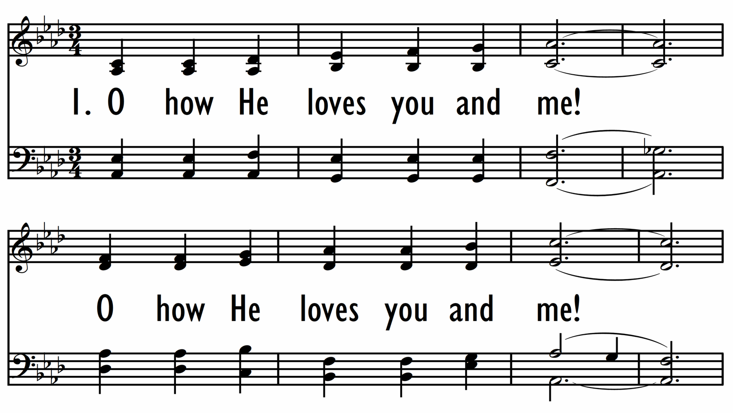 O HOW HE LOVES YOU AND ME-ppt