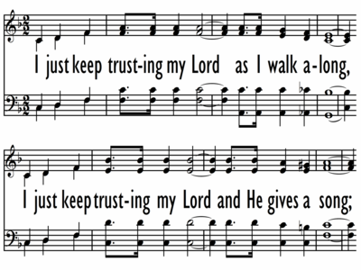 I JUST KEEP TRUSTING MY LORD-ppt