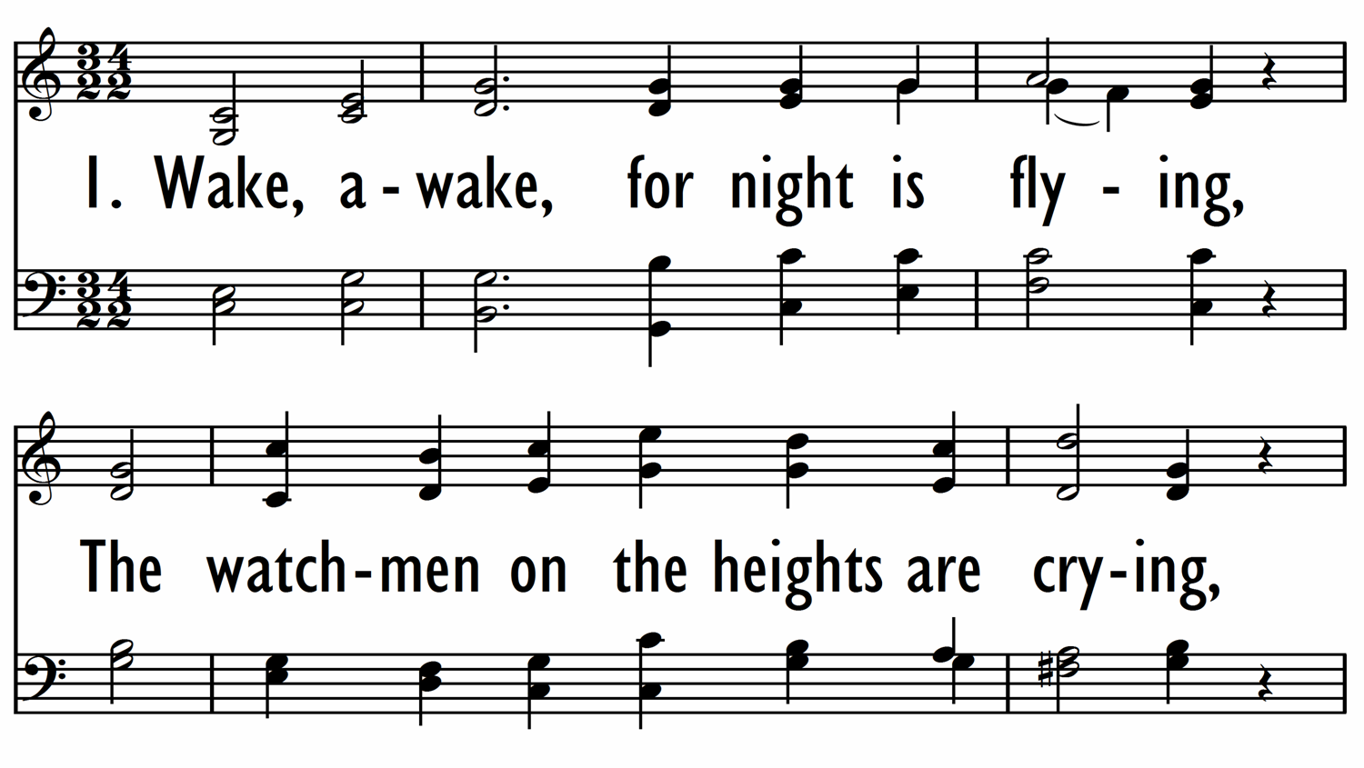 WAKE, AWAKE, FOR NIGHT IS FLYING-ppt